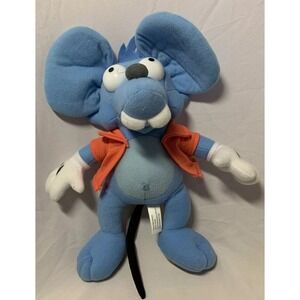 The Simpsons Plush‎ ITCHY Blue Mouse Toy Factory Stuffed Animal Plush Rat